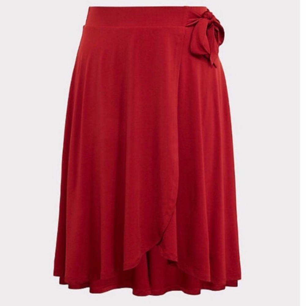 Faux Wrap “Studio Knit” Dance Inspired Skirt